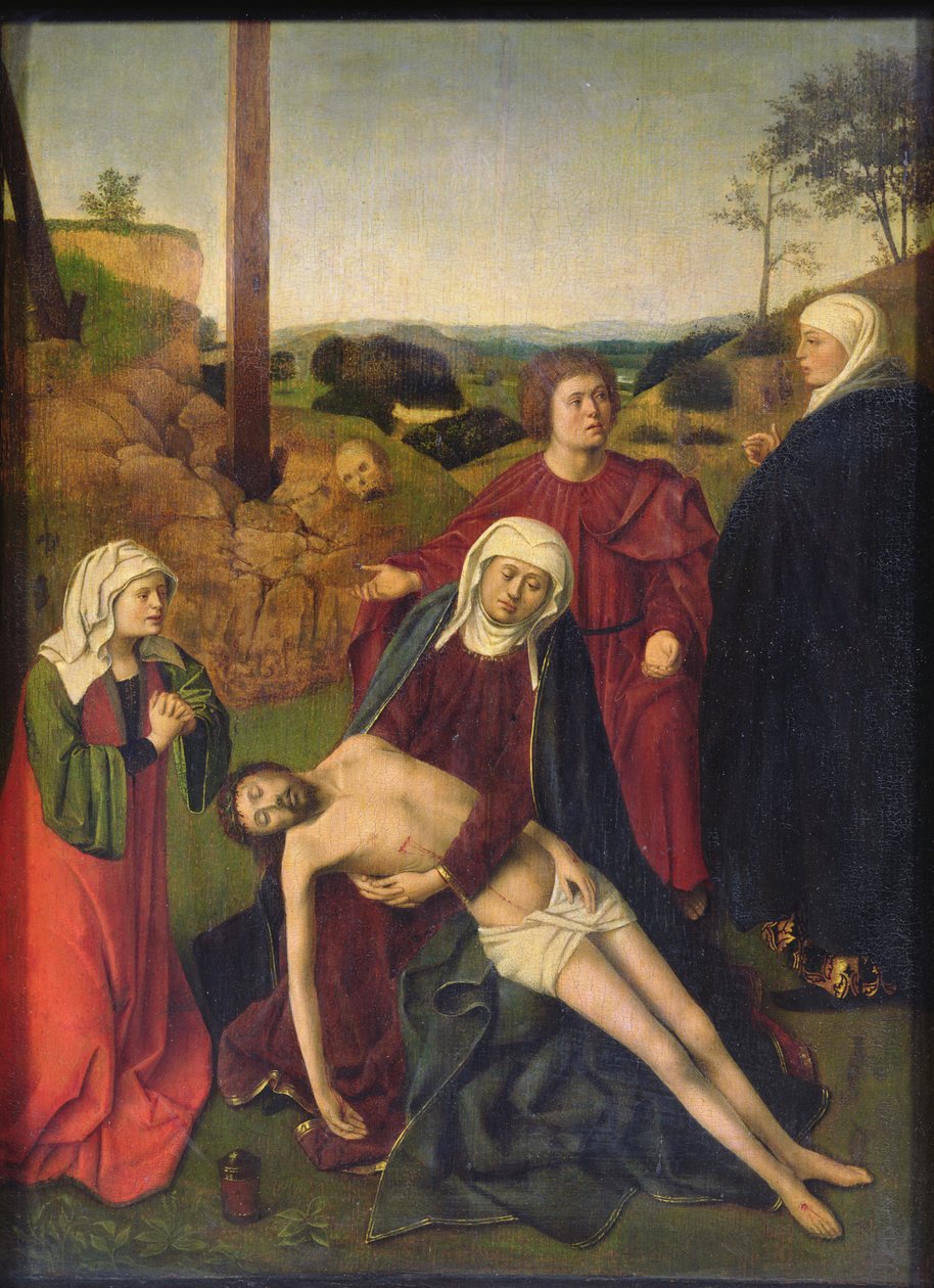 The Lamentation (olje på panel) av Petrus Christus