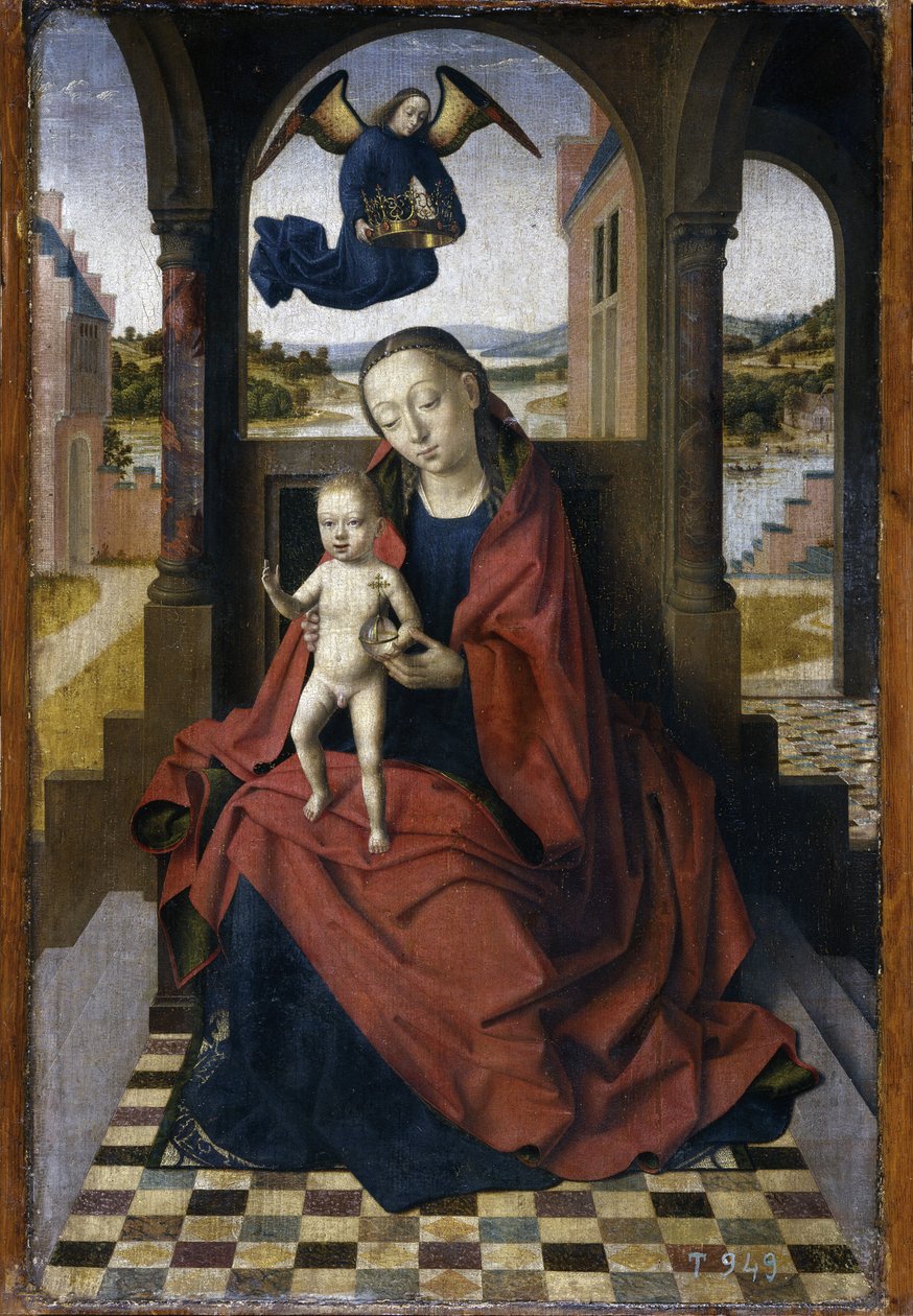 Madonnaen og barnet, 1460-tallet av Petrus Christus