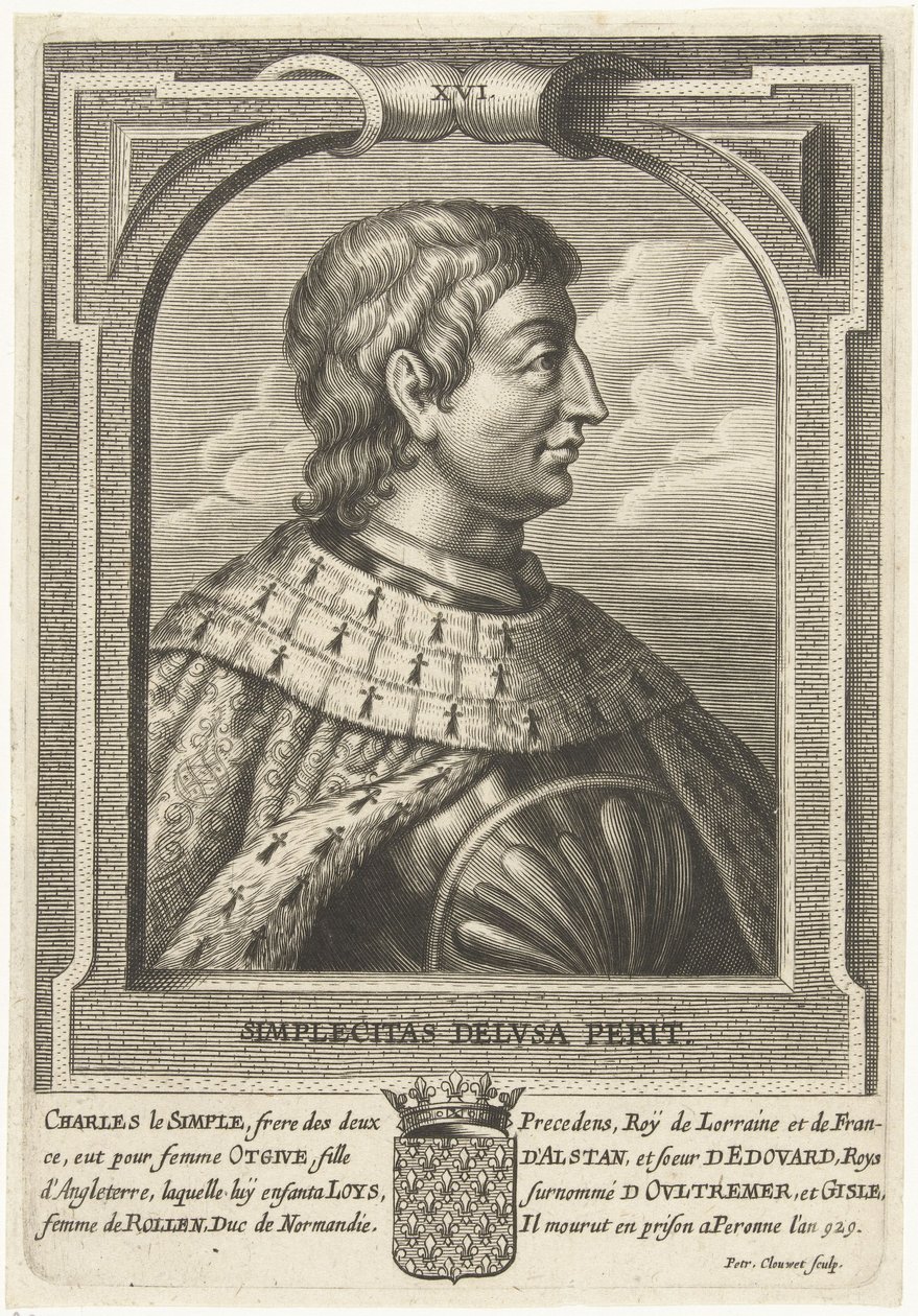 Charles III av Frankrike (879-929) av Petrus Clouwet