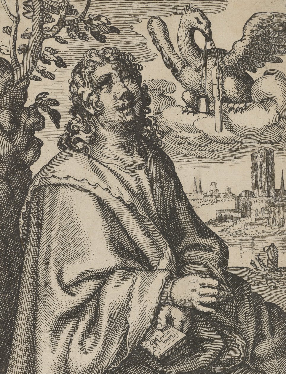 John, fra The Four Evangelists, 1610-20. av Petrus Feddes
