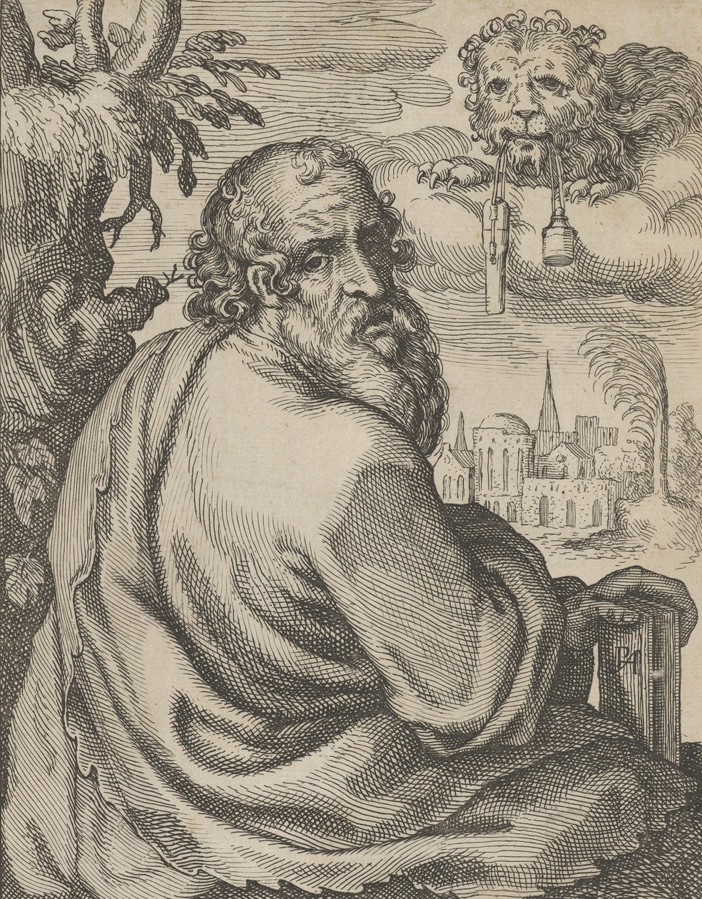 Mark, fra The Four Evangelists, 1610-20. av Petrus Feddes