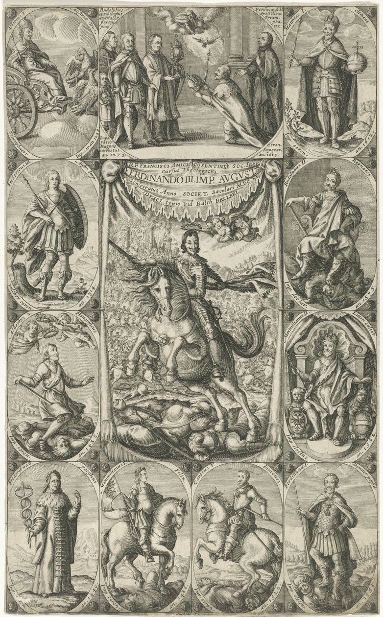 Allegorisk representasjon av keiser Ferdinand III av Petrus Rucholle