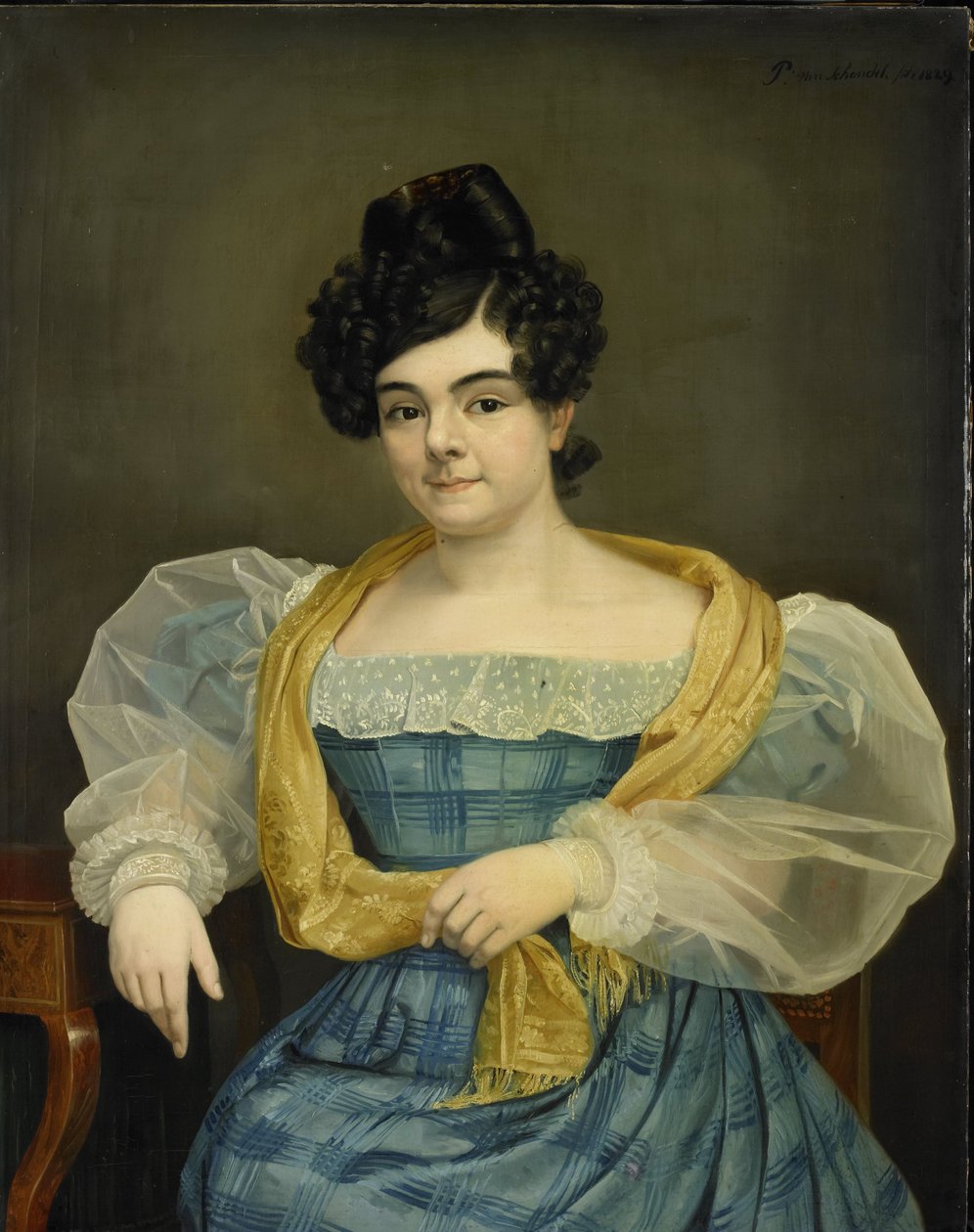 Portrett av Adriana Johanna van Wijck av Petrus van Schendel