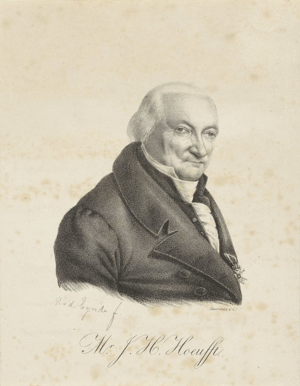 Portrett av Jacob Hendrik Hoeufft av Petrus van den Eynde