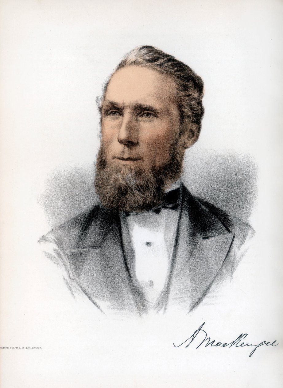 Alexander Mackenzie, andre statsminister i Canada, ca 1890. av Petter and Galpin Cassell