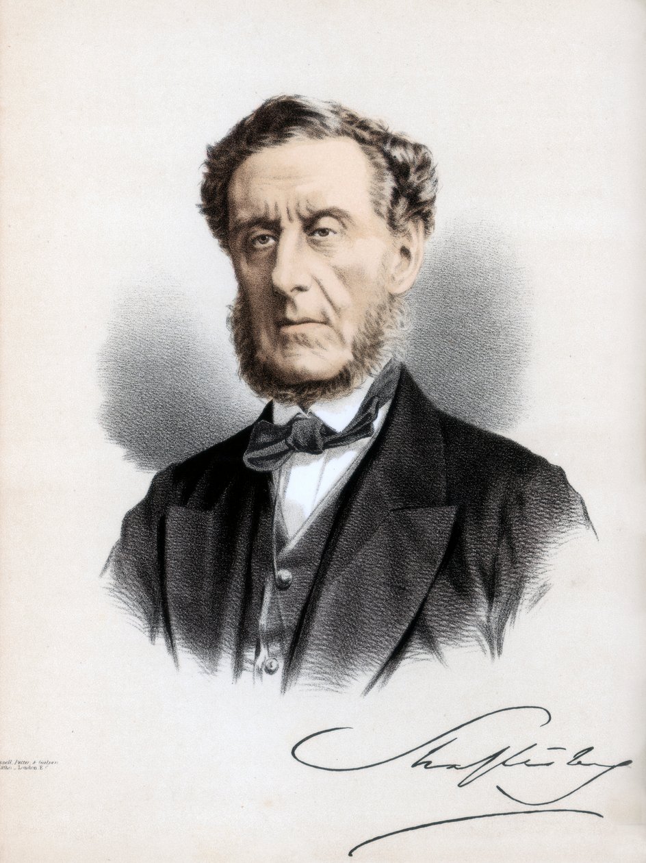 Anthony Ashley Cooper, 7. jarl av Shaftesbury, engelsk politiker og filantrop, c1890. av Petter and Galpin Cassell
