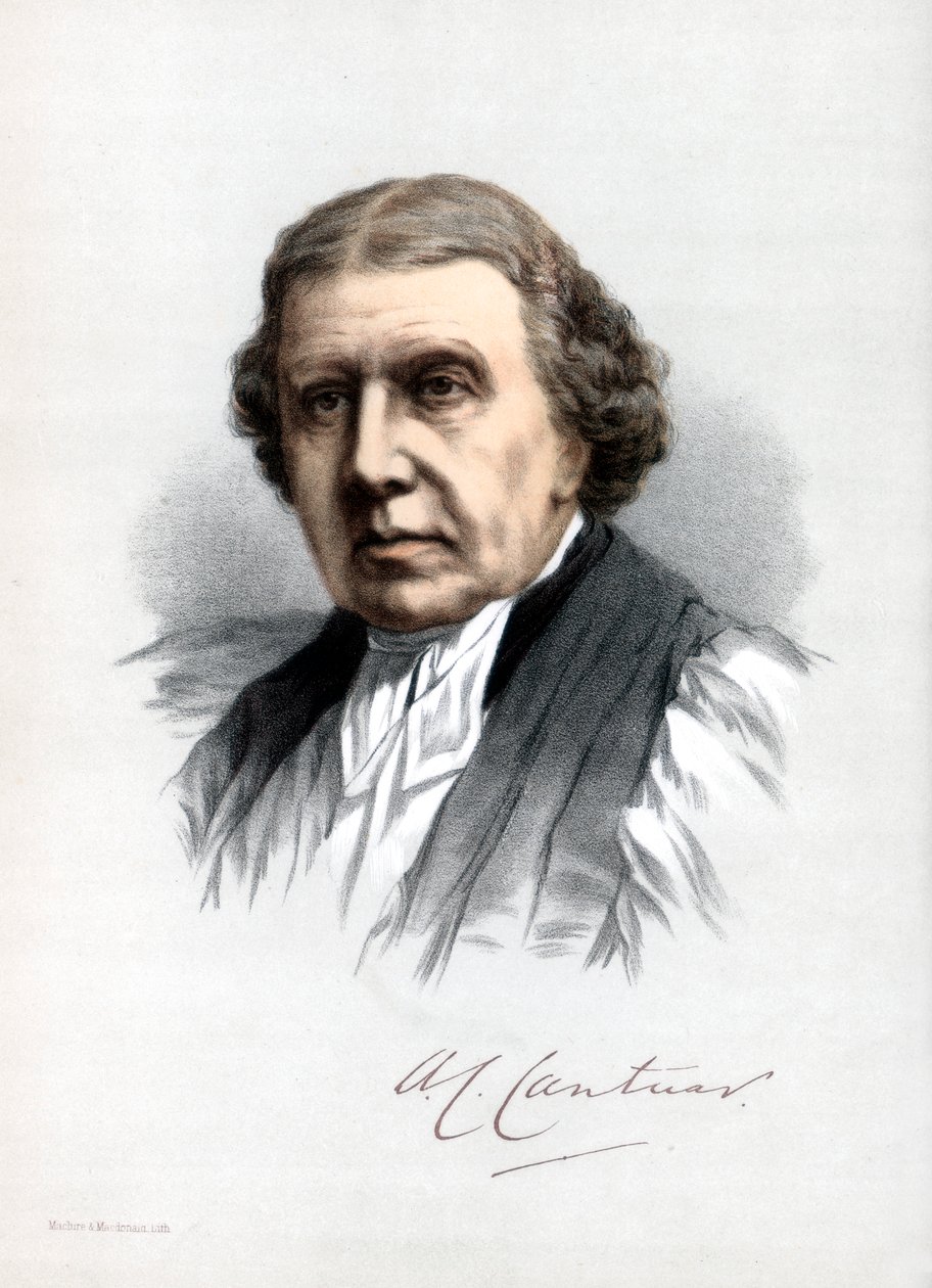 Archibald Campbell Tait, erkebiskop av Canterbury, c1890. av Petter and Galpin Cassell