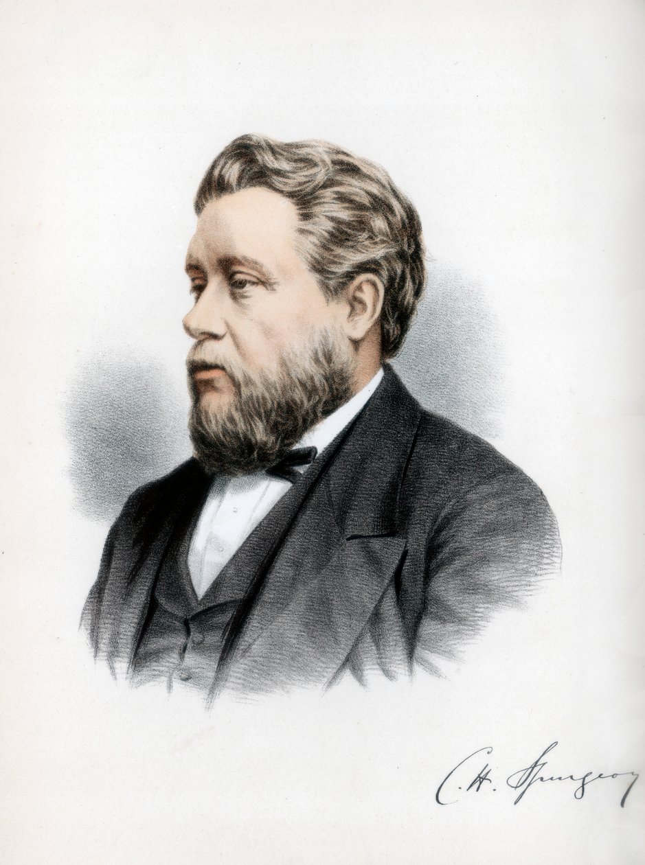 Charles Haddon Spurgeon, britisk baptistpredikant, c1890. av Petter and Galpin Cassell