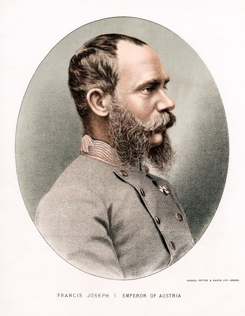 Franz Joseph, keiser av Østerrike, ca 1880 av Petter and Galpin Cassell