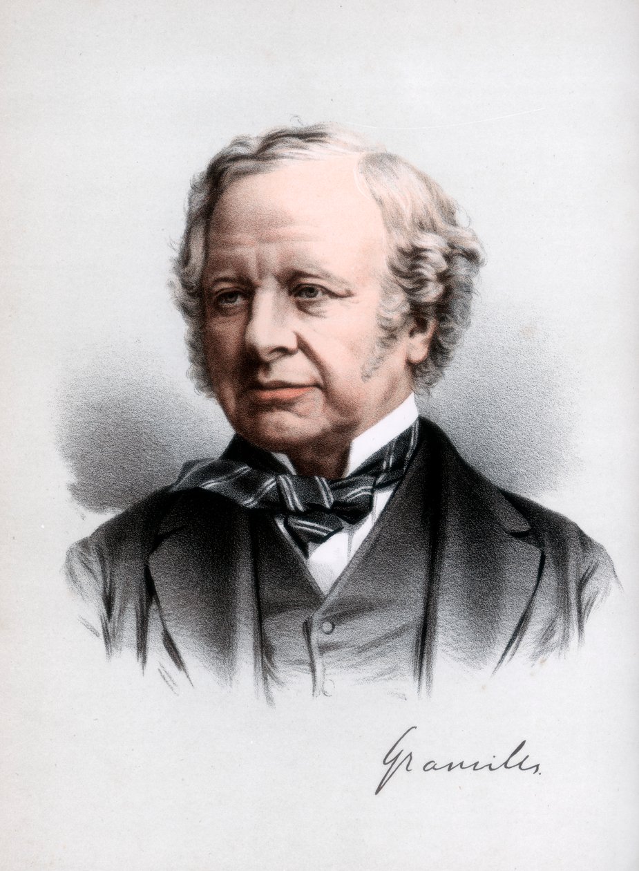 Granville Leveson-Gower, 2. jarl Granville, britisk liberal statsmann, c1890. av Petter and Galpin Cassell
