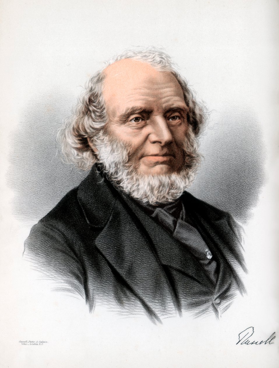 John Russell, 1st Earl Russell, engelsk whig og liberal politiker, ca 1890. av Petter and Galpin Cassell