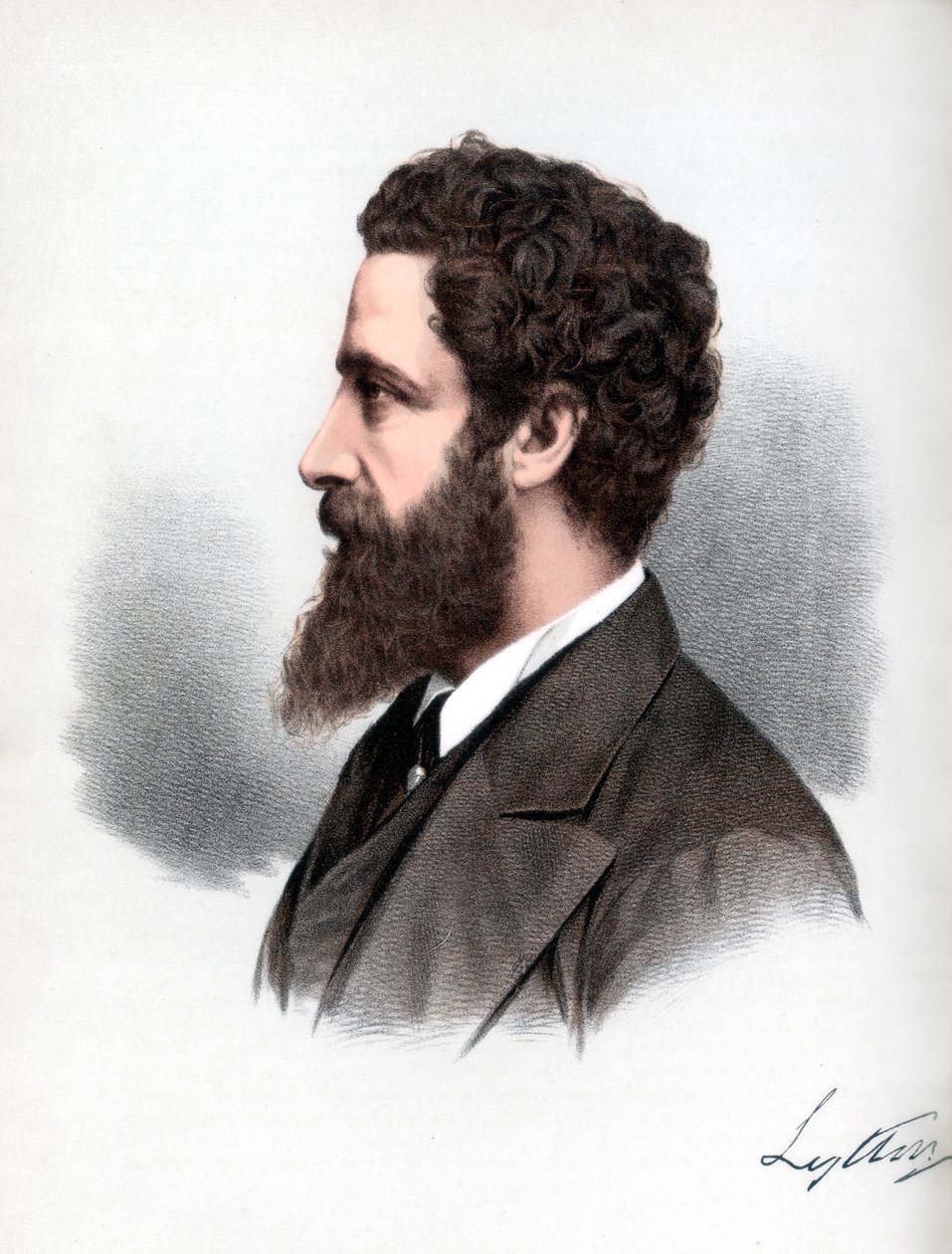 Robert Bulwer-Lytton, 1. jarl av Lytton, engelsk poet og statsmann, c1890. av Petter and Galpin Cassell