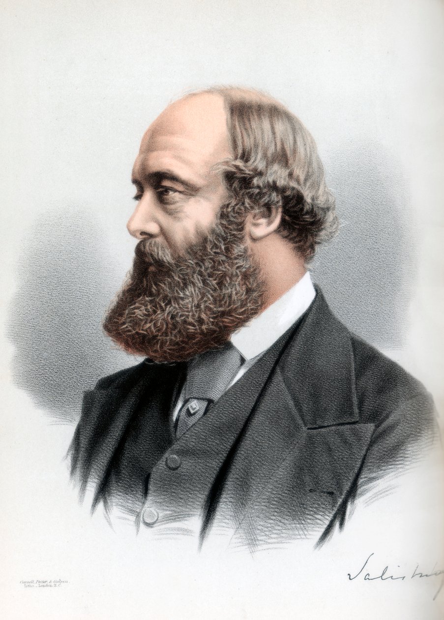 Robert Gascoyne-Cecil, tredje markis av Salisbury, britisk statsmann og statsminister, c1890. av Petter and Galpin Cassell