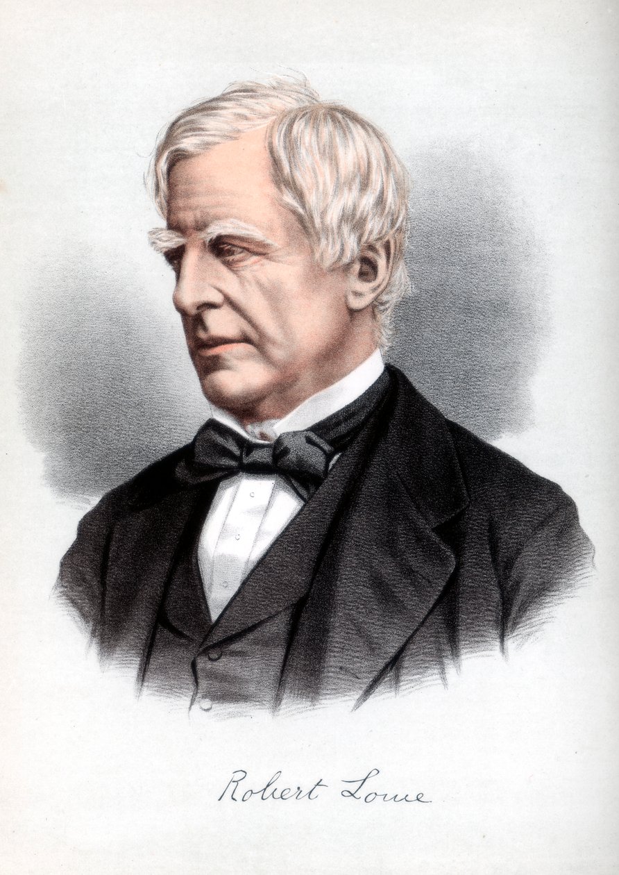 Robert Lowe, 1. Viscount Sherbrooke, britisk statsmann, c1890. av Petter and Galpin Cassell
