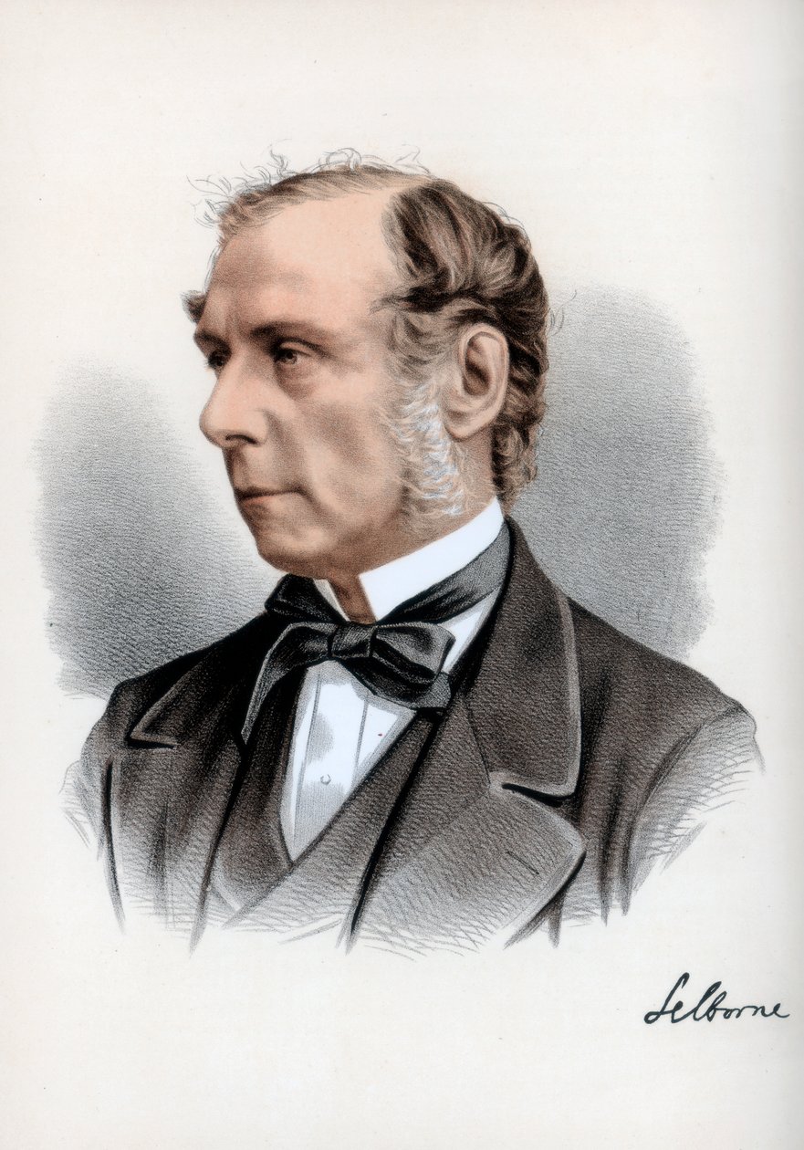 Roundell Palmer, 1. jarl av Selborne, britisk advokat og liberal politiker, c1890. av Petter and Galpin Cassell
