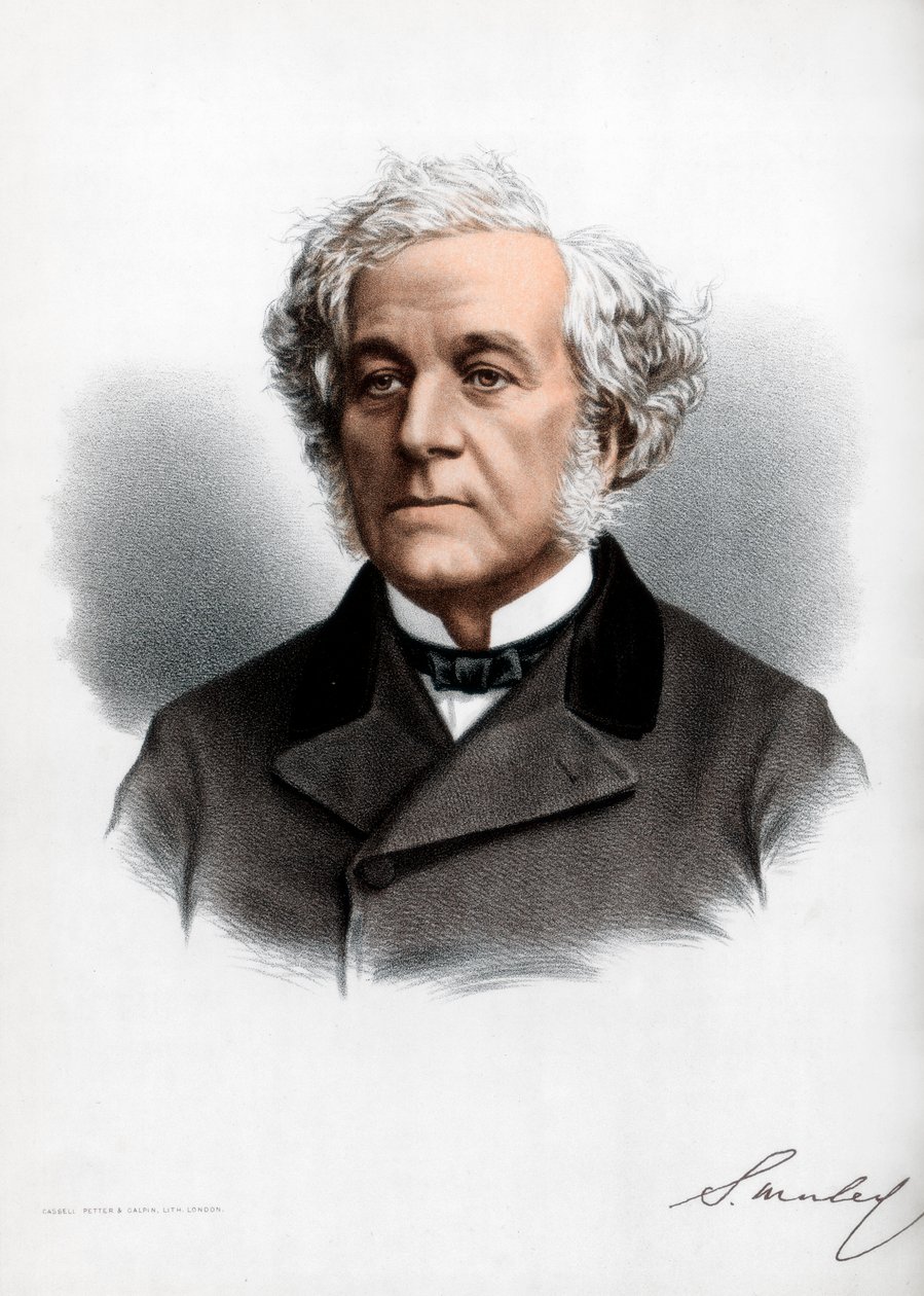 Samuel Morley , avskaffelsesmann, politisk radikal og statsmann, ca 1890. av Petter and Galpin Cassell