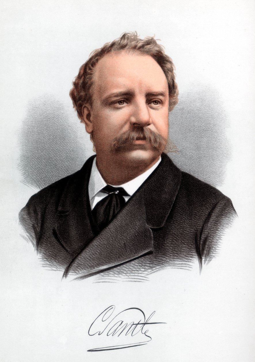Sir Charles Santley, engelsk vokalist, c1890. av Petter and Galpin Cassell