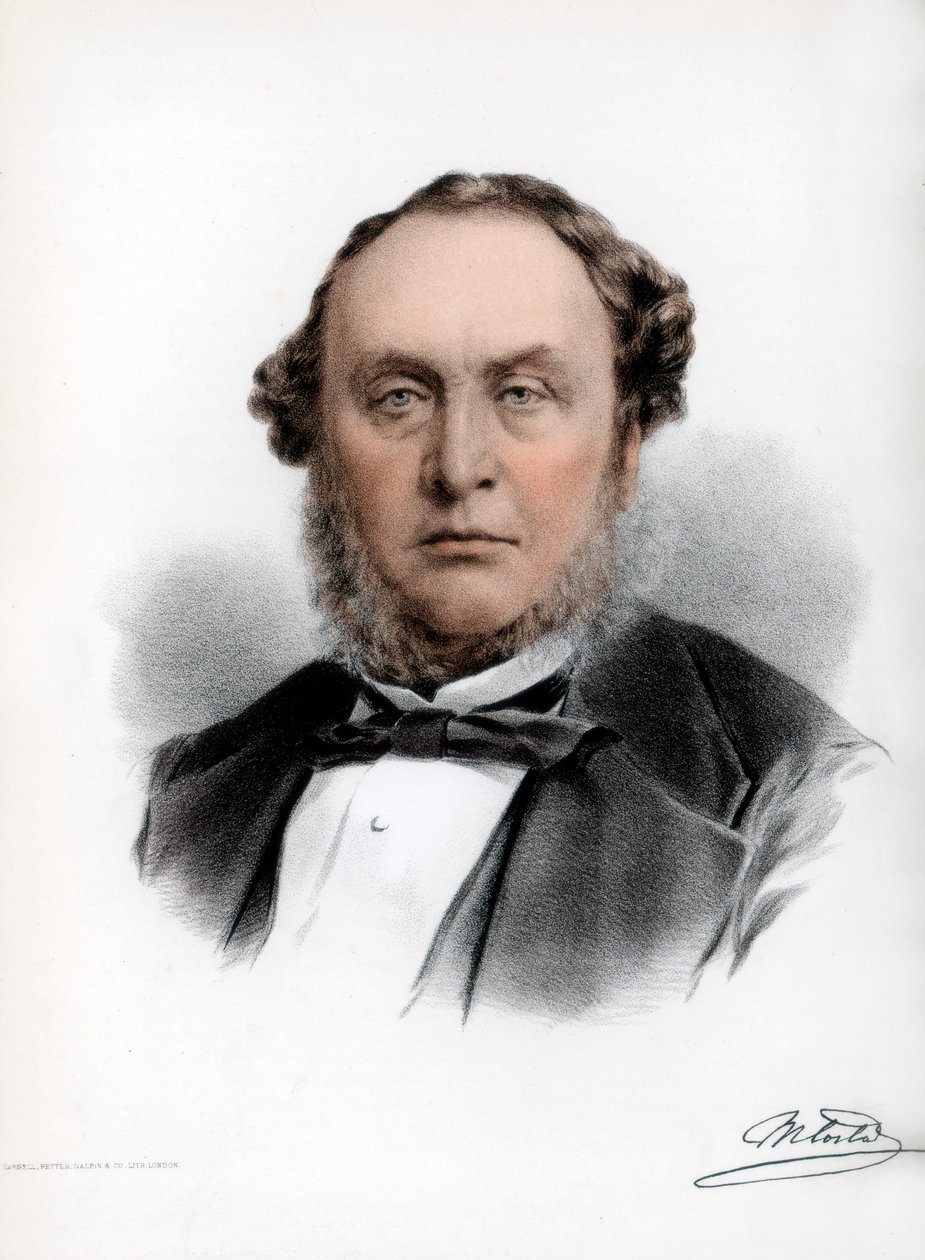 Sir Michael Costa , italienskfødt britisk komponist og dirigent, c1890. av Petter and Galpin Cassell
