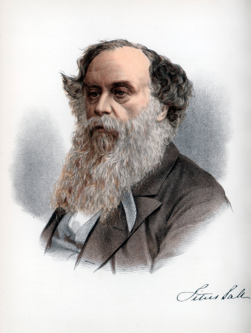 Titus Salt, britisk ullstifter og industrimann, c1890. av Petter and Galpin Cassell