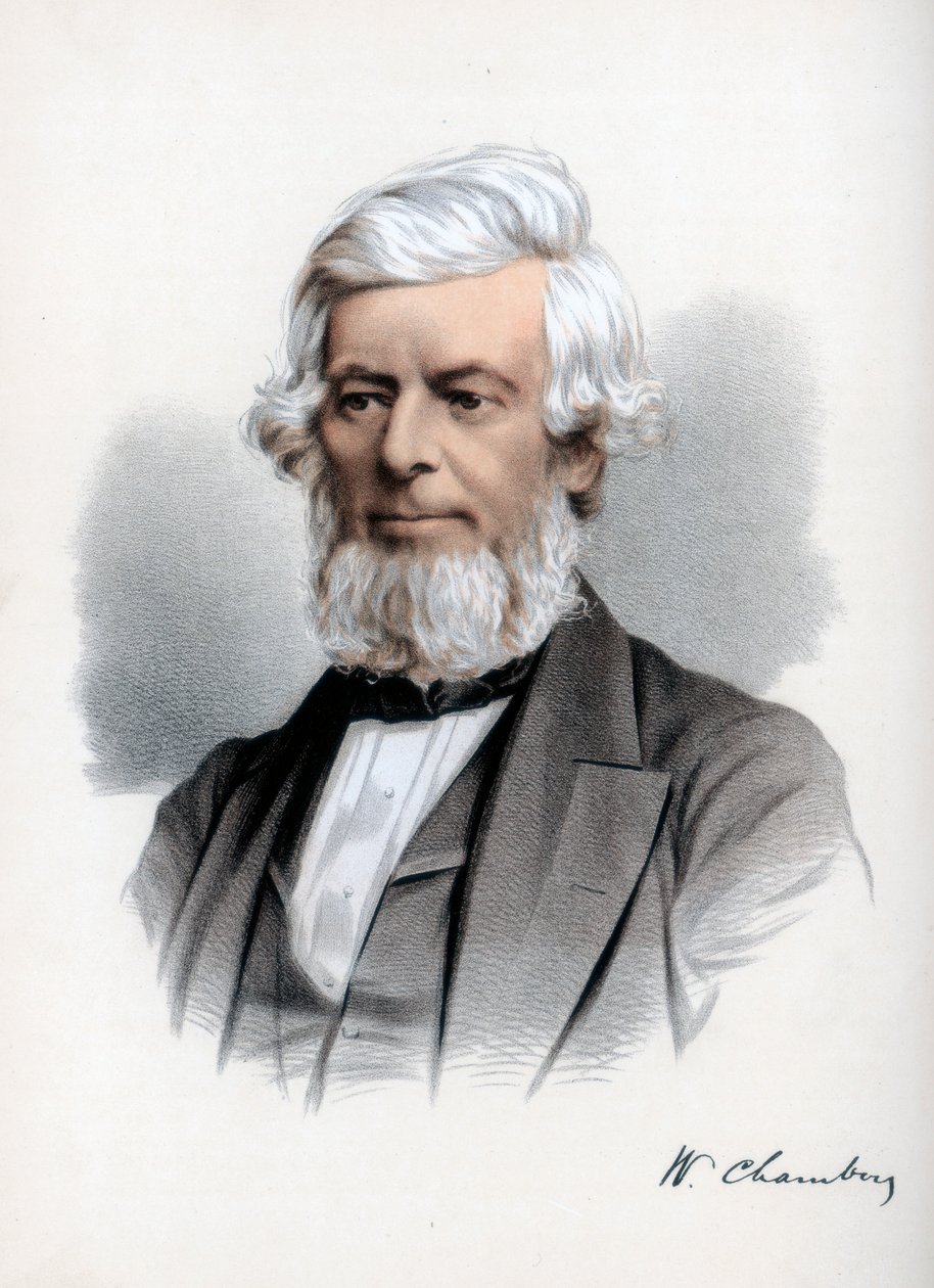 William Chambers fra Glenormiston , skotsk utgiver og politiker, ca 1890. av Petter and Galpin Cassell