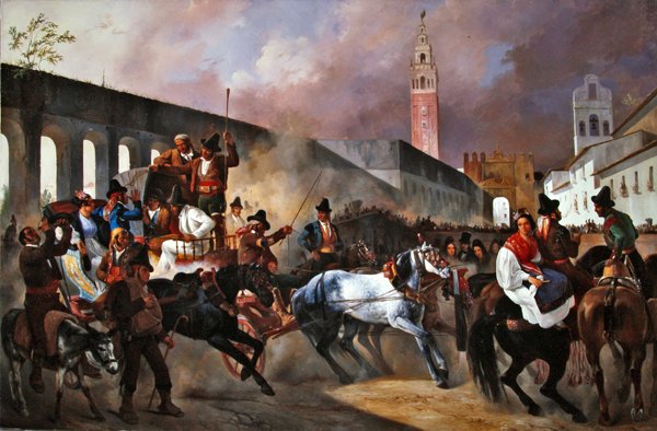 En bryllupsprosesjon i Sevilla av Pharamond Blanchard