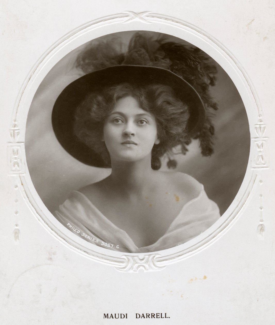 Maudi Darrell , britisk skuespillerinne, c1908. av Philco Publishing Company