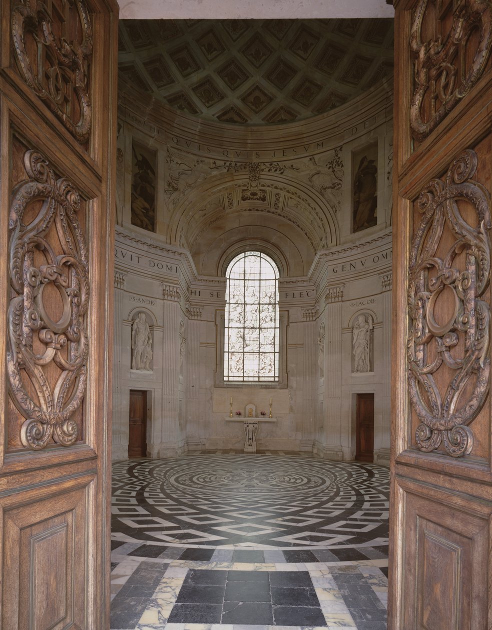 Innvendig visning av kapellet, ca. 1522 av Philibert Delorme