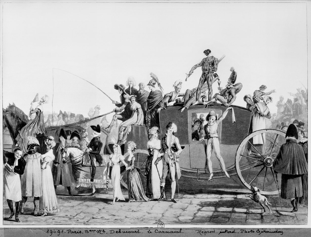 Karneval, 1810 av Philibert Louis Debucourt