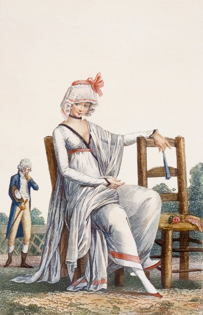 Damepromenadekjole, 1800 av Philibert Louis Debucourt