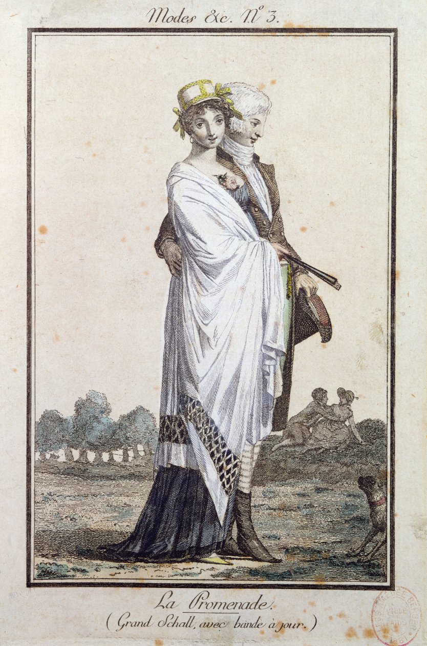 Promenaden, ca. 1799 av Philibert Louis Debucourt