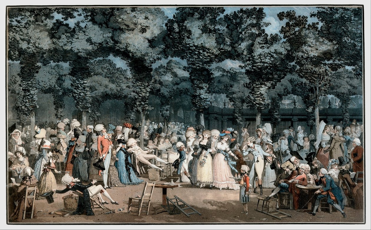 Den offentlige promenaden av Philibert Louis Debucourt