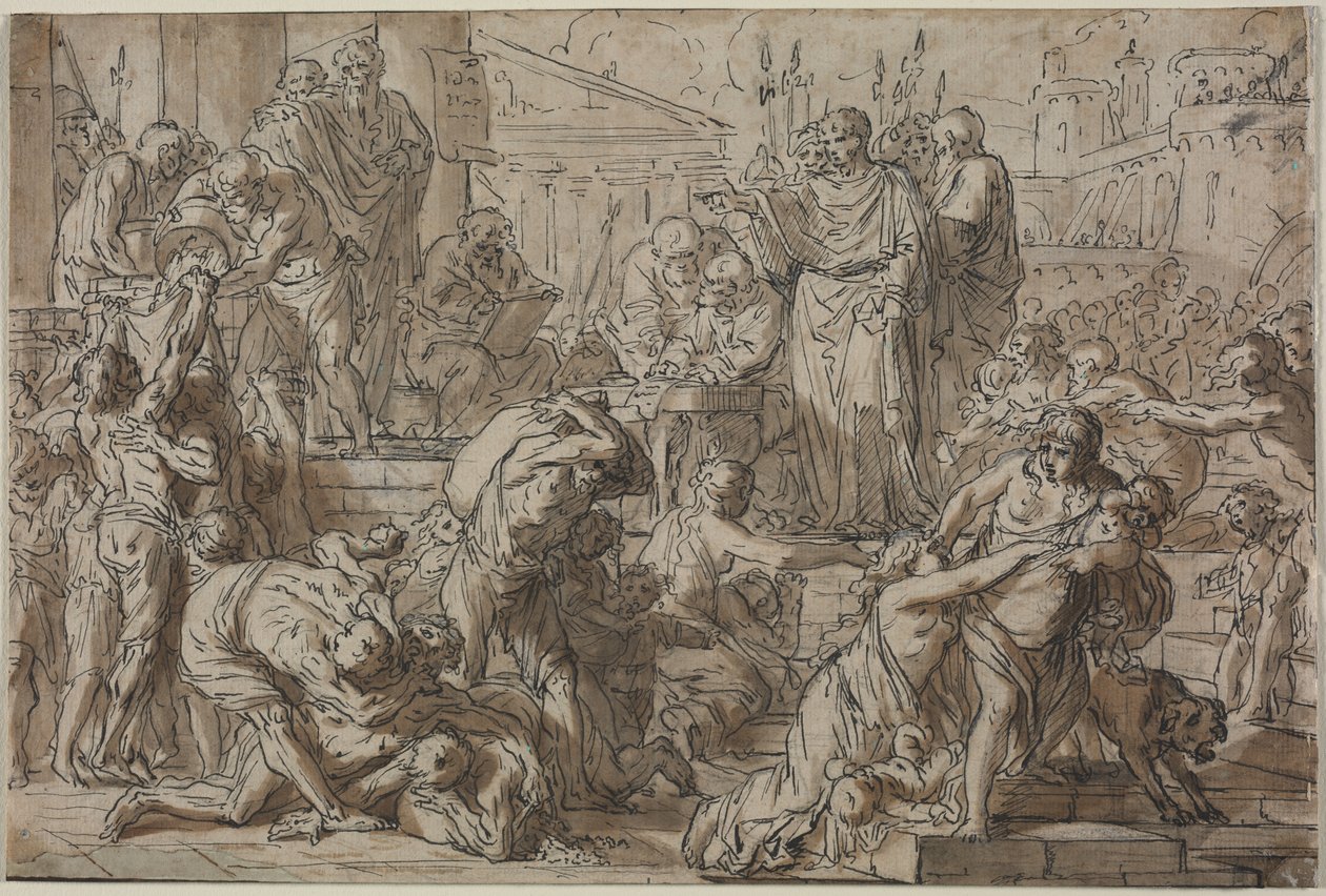 Romersk emne, 1700-tallet. av Philibert Benoît Delarue