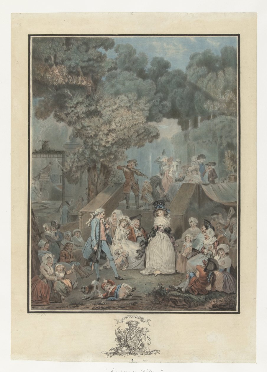 bryllupsfesten La noce au Chateau av Philibert Louis Debucourt