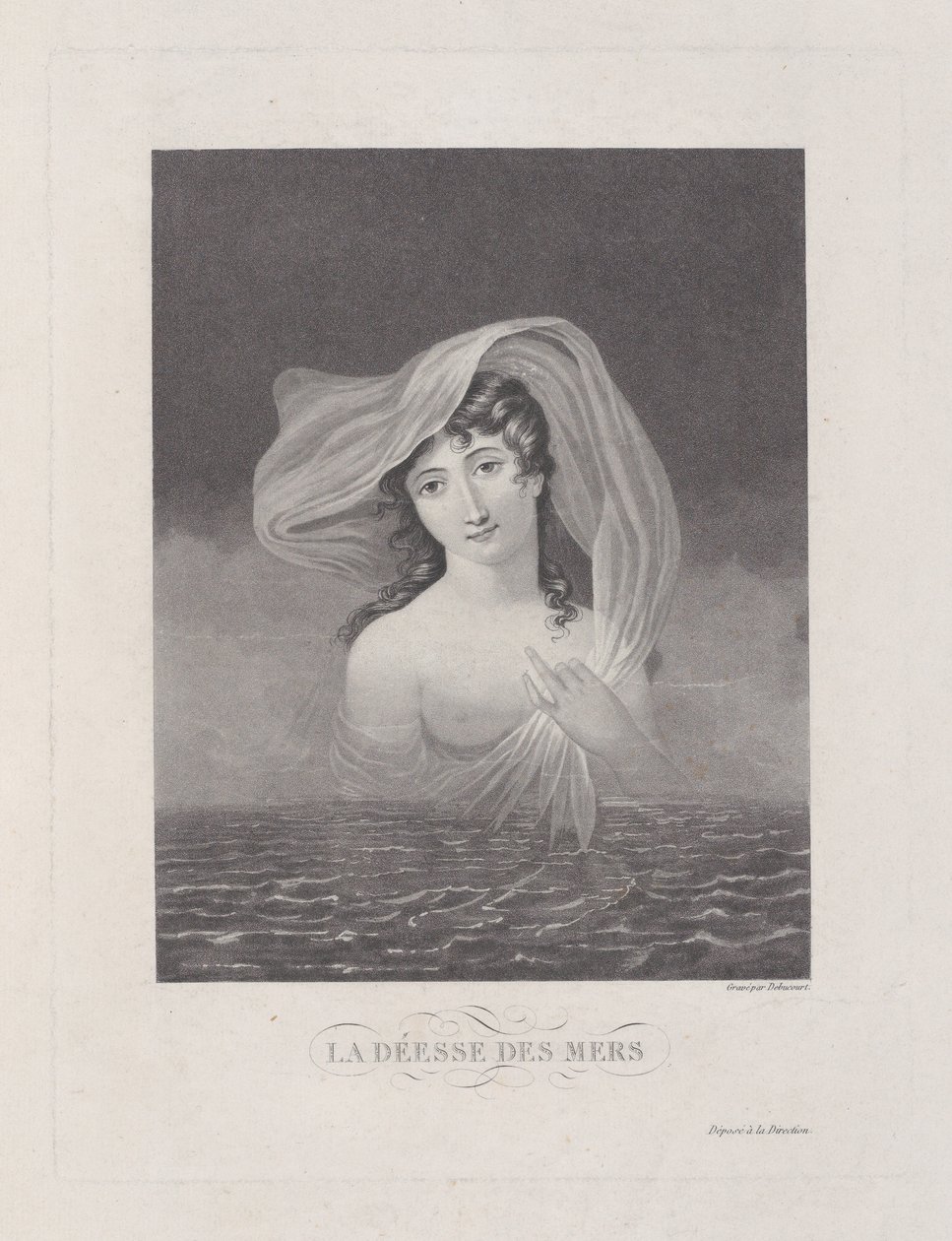 Havets gudinne, 1775-1832. av Philibert Louis Debucourt