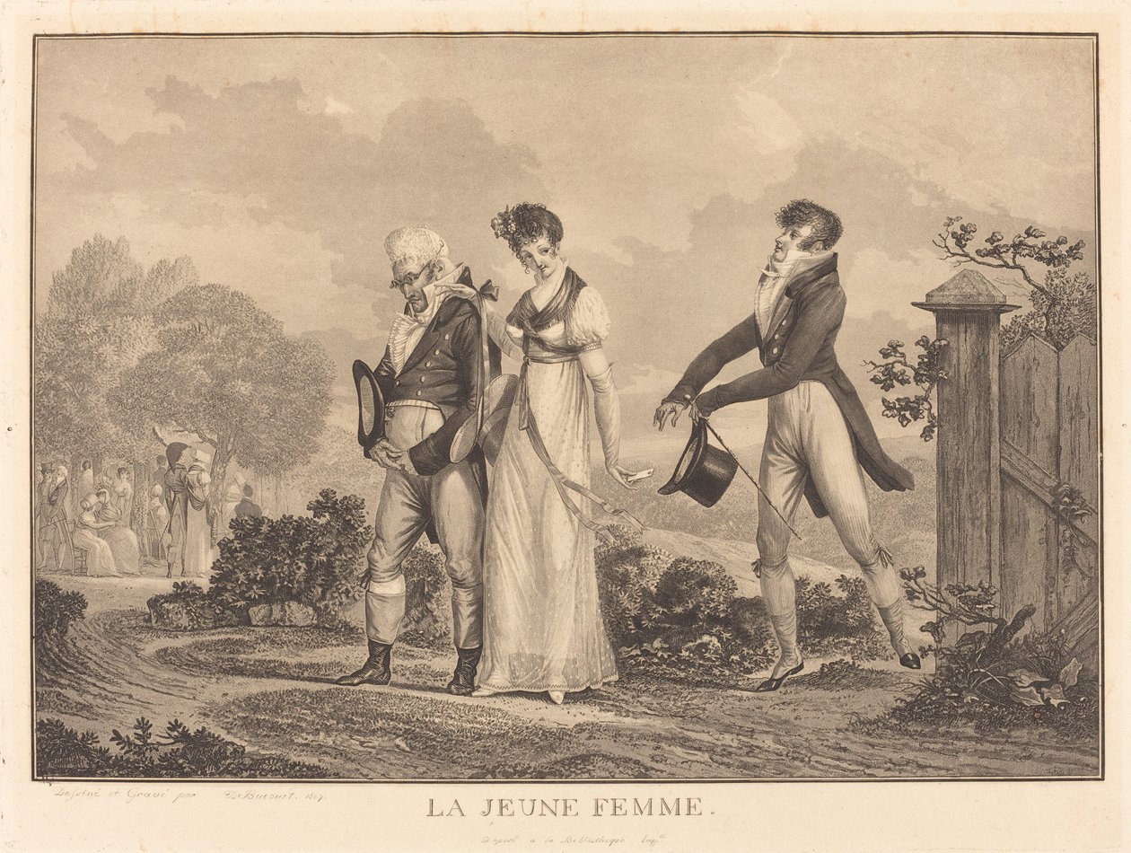 Den unge damen av Philibert Louis Debucourt