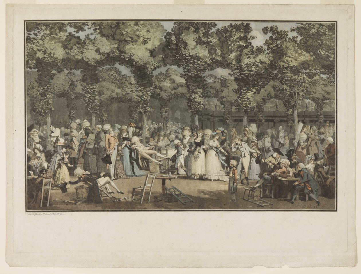 Den offentlige promenaden av Philibert Louis Debucourt
