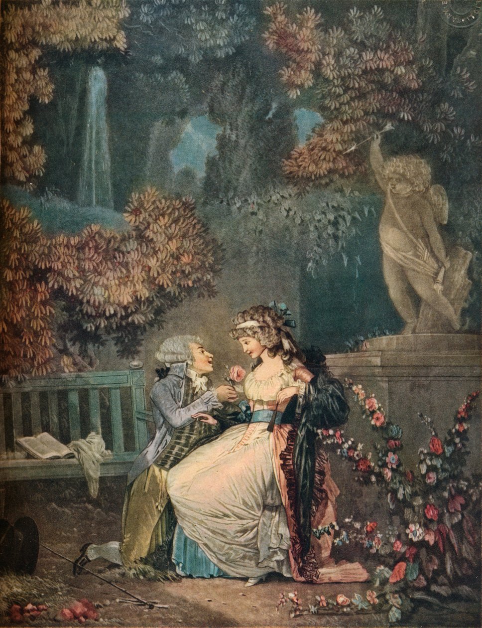 Rosen, 1788, 1916 av Philibert Louis Debucourt