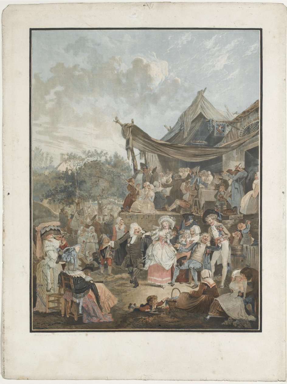 The Brides Menuet, 1786 av Philibert Louis Debucourt