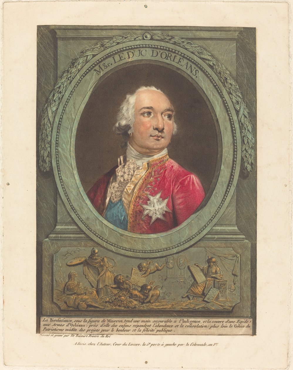 Msgr. Hertugen av Orleans av Philibert Louis Debucourt