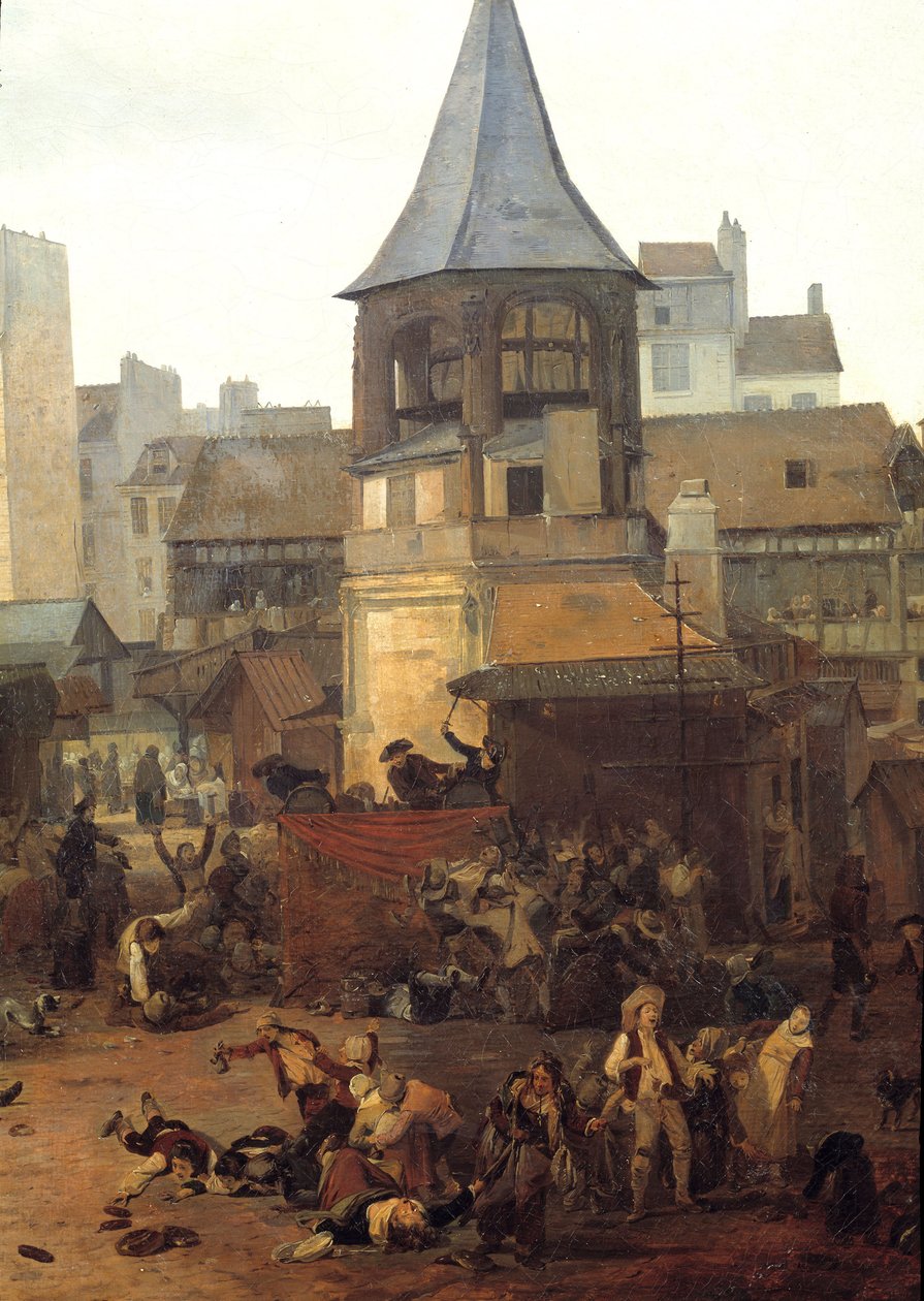 Rejuissances gitt av byen Paris aux Halles 21.01.1782 i anledning fødselen til Dauphin Louis Joseph av Frankrike (1781-1789) Detalj. Maleri av Louis Philibert Debucourt (1755-1832) 1782 Søn. 0,89x1,16 m Paris, Musee Carnavalet av Philibert Louis Debucourt