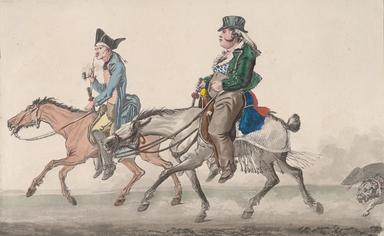 Veien til Poissy, 1816. av Philibert Louis Debucourt