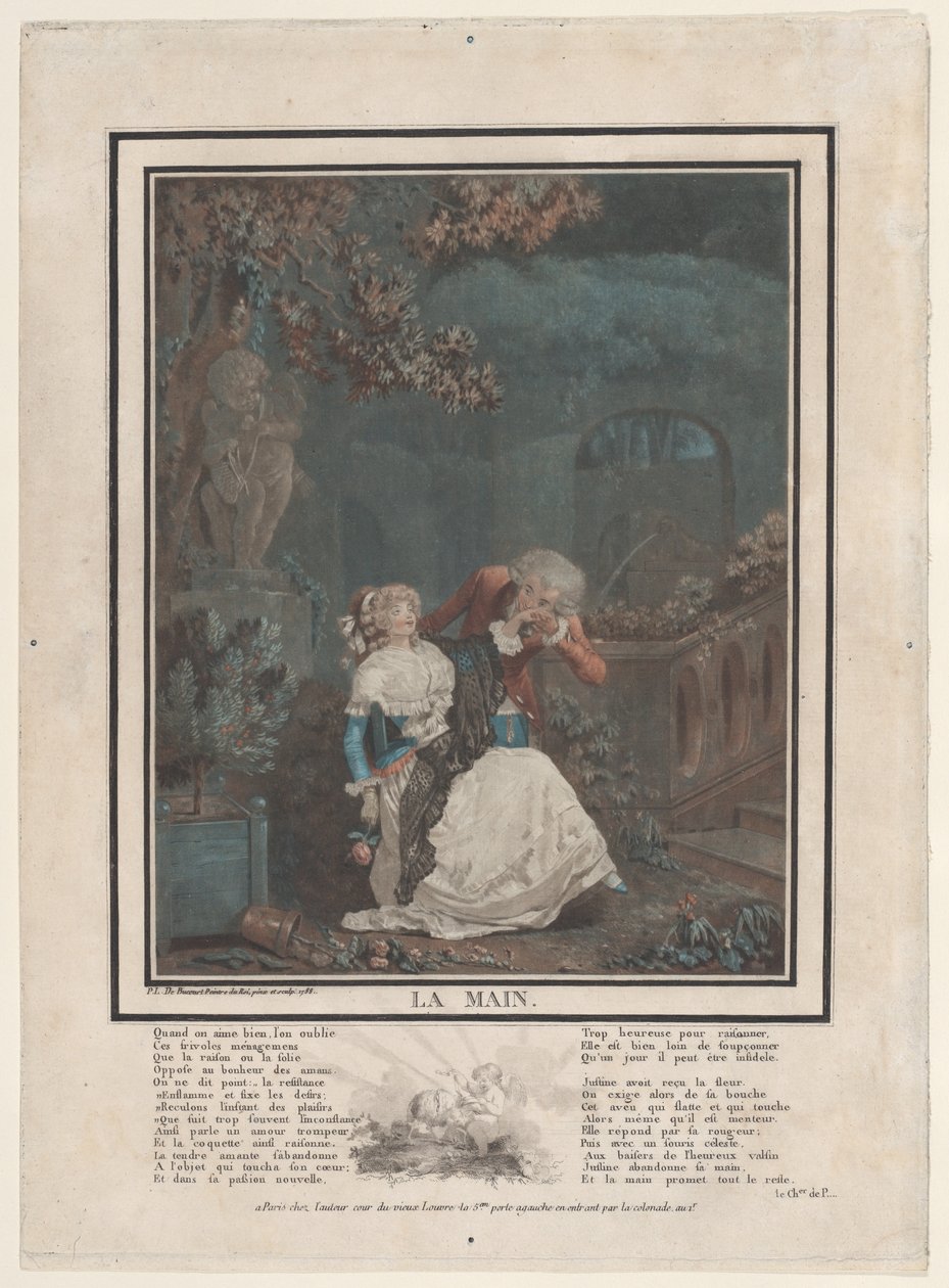 Hånden, 1788. av Philibert Louis Debucourt