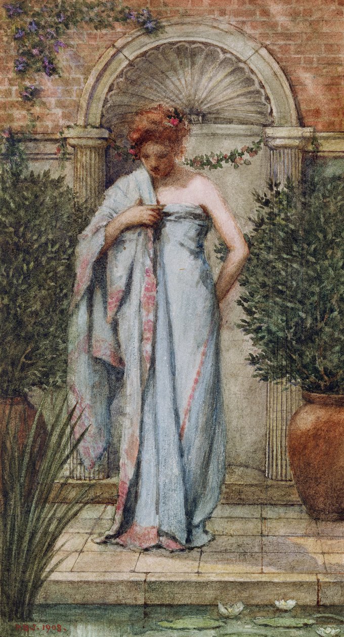 Etter badet, 1908 av Philip Burne Jones