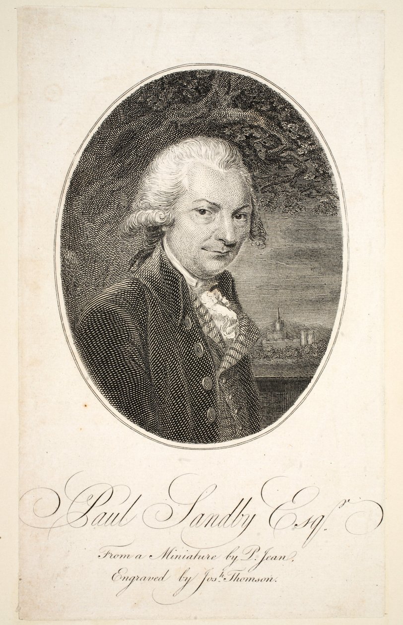 Paul Sandby Esquire, pub. ca. 1787 av Philip Jean