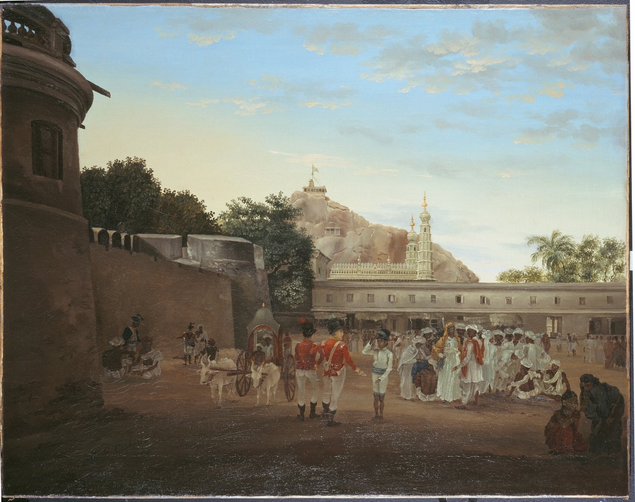 Markedsplassen for Trichinopoly, 1800 av Philip Le Couteur