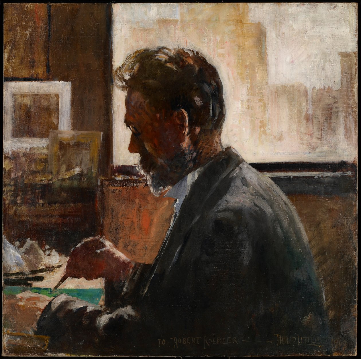 Portrett av Robert Koehler, 1910 av Philip Little