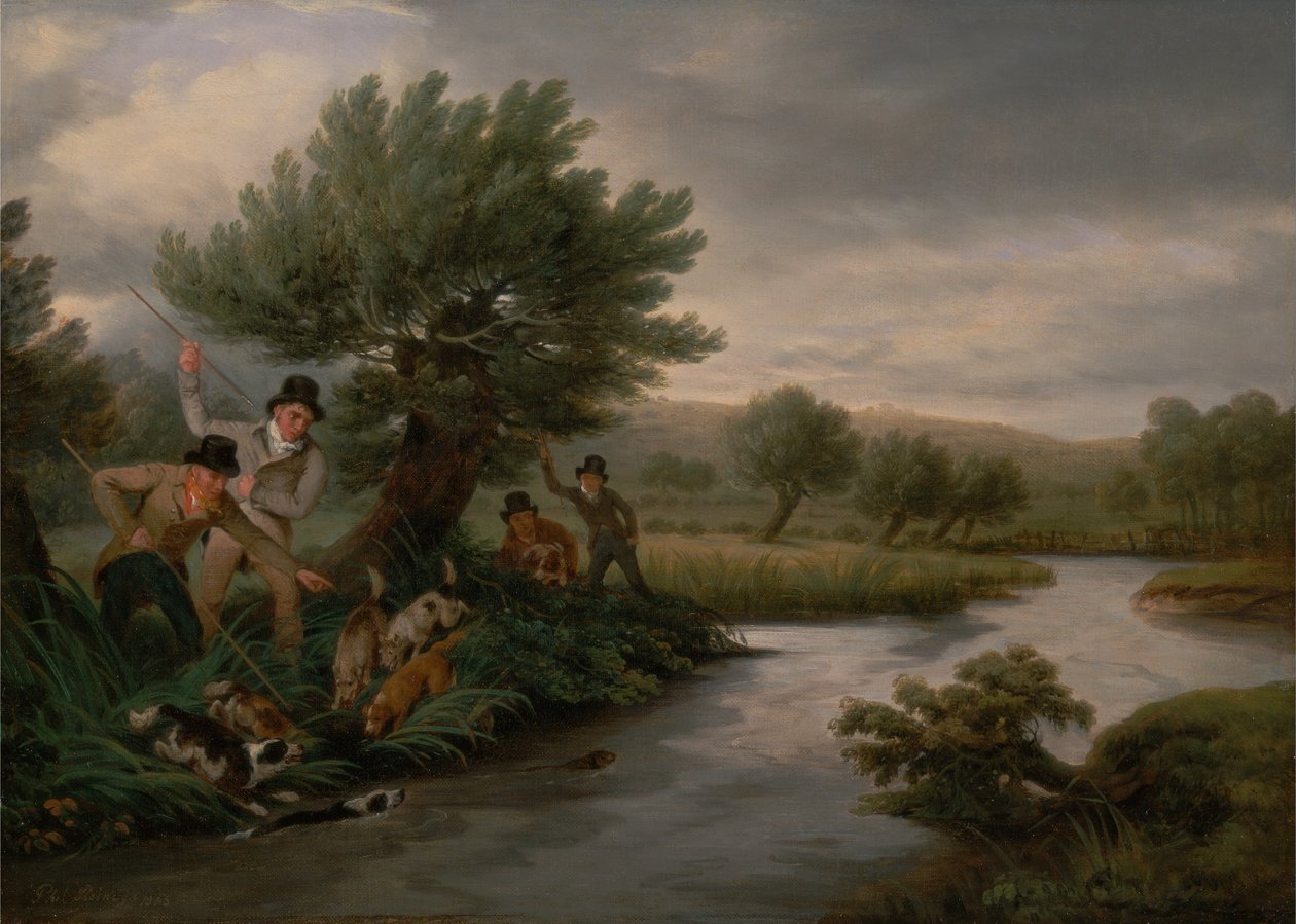 Spearing oteren av Philip Reinagle