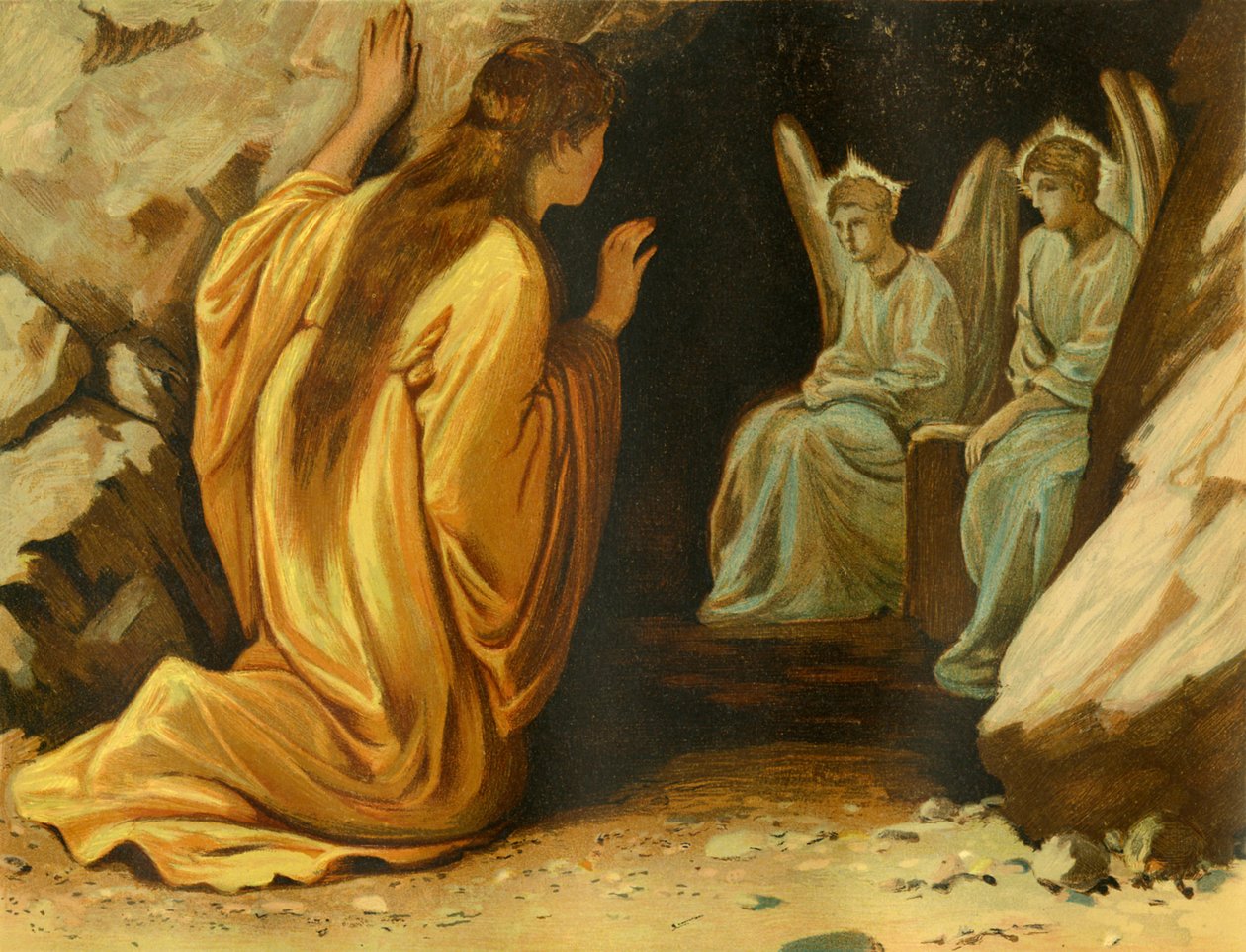 Maria Magdalena ved Jesus-graven av Philip Richard Morris