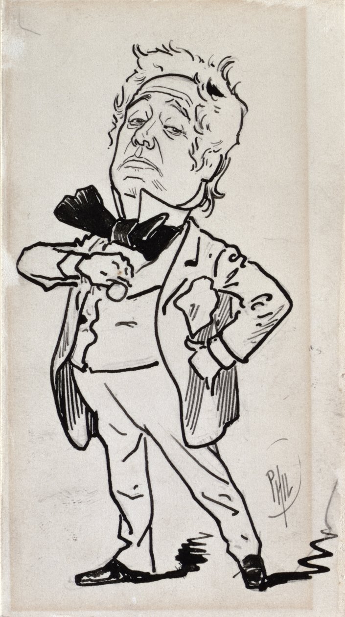 Johnny Toole (1830-1906) (penn med spor av blyant på kortet) av Philip William May