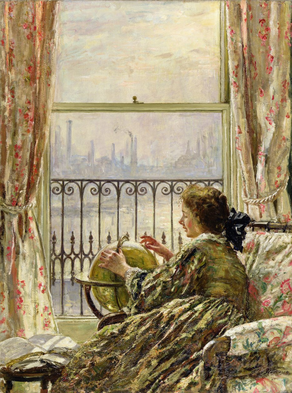 Et Chelsea-vindu, 1909 av Philip Wilson Steer